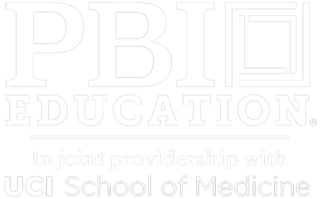 PBI Education in joint providership with UCI School of Medicine (Logo)