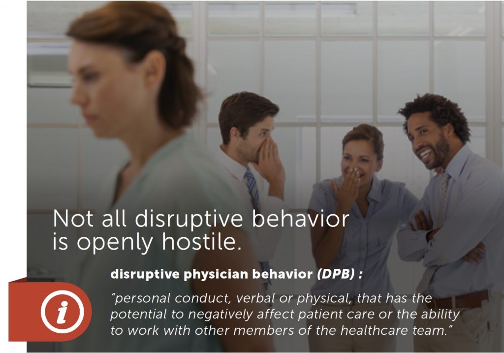 disruptive does not have to be hostile