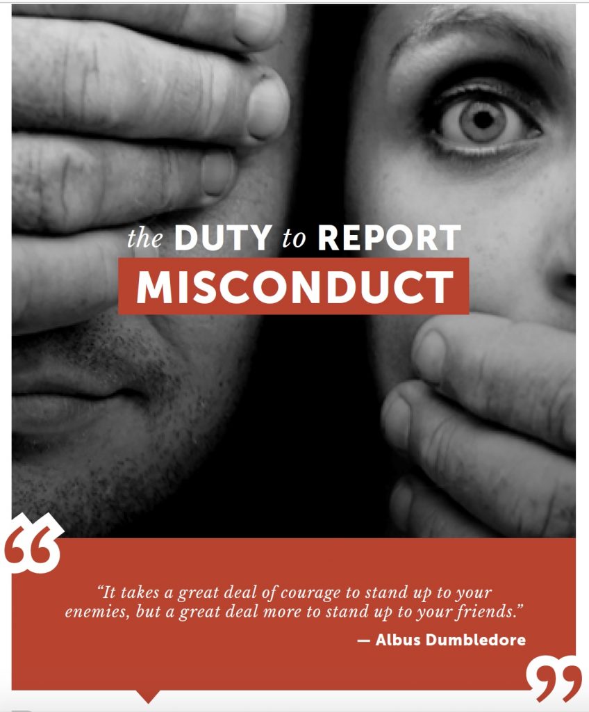 The duty to Report Misconduct